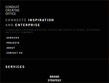 Tablet Screenshot of conduitcreativeoffice.com